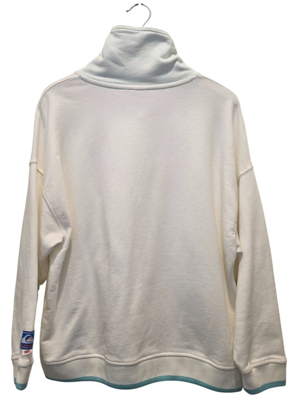 Stranger Things x Quiksilver Lenora Hills Surf Club White Half-Zip Sweatshirt M - Picture 2 of 8